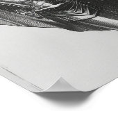 Renaissance-Frau in Drapery und Plate-Rüstungspost Poster (Ecke)