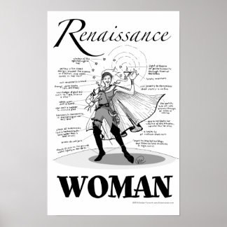 Renaissance-Frau Poster
