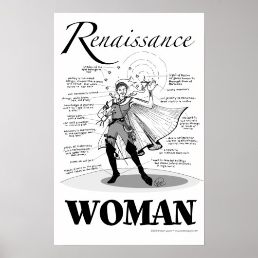 Renaissance-Frau Poster (Vorne)