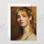 Renaissance-Frau Postkarte (Vorne/Hinten)