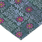 Renaissance Garden Arts and Crafts Blumenmuster Kurzer Tischläufer (Ecke)