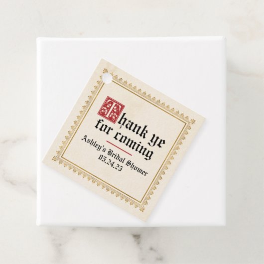 Renaissance-Gastgeschenk Geschenkanhänger (Beispiel)