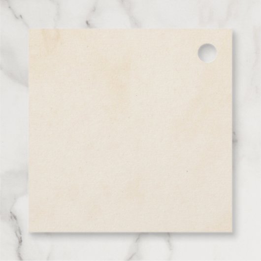 Renaissance-Gastgeschenk Geschenkanhänger (Rückseite)