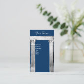 RENAISSANCE GATE Antike Architektur Blau Visitenkarte (Stehend Vorderseite)