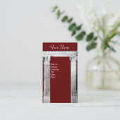 RENAISSANCE GATE Antike Architektur Rot Visitenkarte (Stehend Vorderseite)