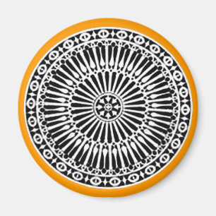 RENAISSANCE, gelb orange Magnet