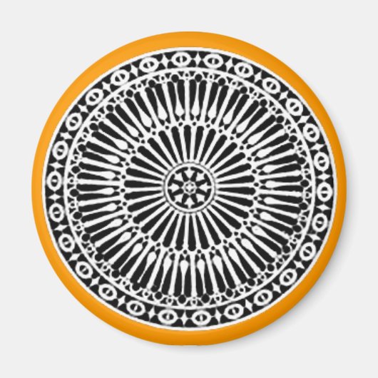 RENAISSANCE, gelb orange Magnet (Vorne)
