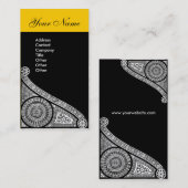 RENAISSANCE gelb Visitenkarte (Vorne/Hinten)