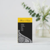 RENAISSANCE gelb Visitenkarte (Stehend Vorderseite)