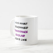 Renaissance-Gelehrter, renommiert Kaffeetasse (Vorderseite Links)