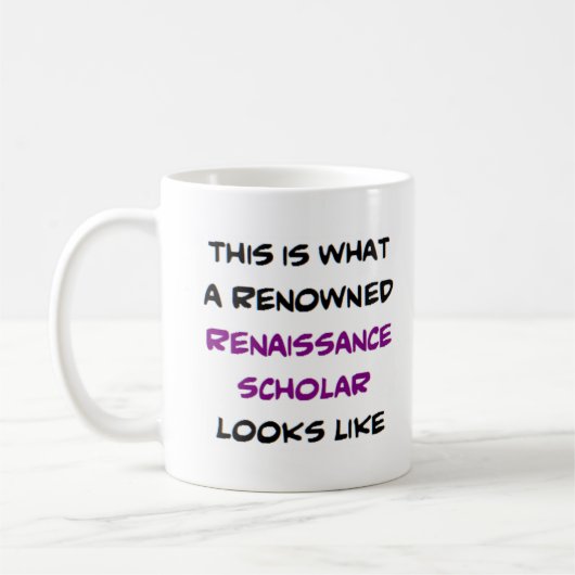 Renaissance-Gelehrter, renommiert Kaffeetasse (Links)
