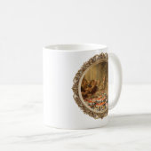 Renaissance-Gemälde-Parodie: Mann isst Sushi Kaffeetasse (VorderseiteRechts)