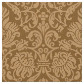 Renaissance-Genueser Damaskus, Burnt Caramel Stoff (Nahaufnahme)