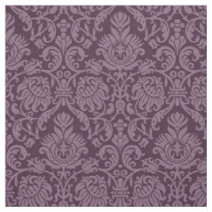Renaissance-Genueser Damast, Eggplant Stoff
