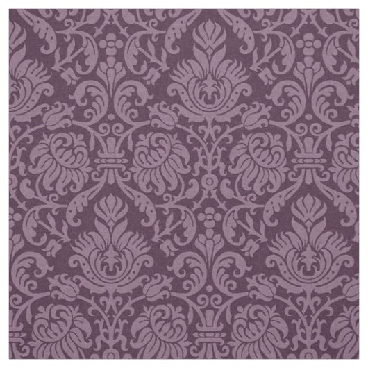 Renaissance-Genueser Damast, Eggplant Stoff (Muster)