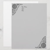 RENAISSANCE, grau Briefbogen (Vorne/Hinten)