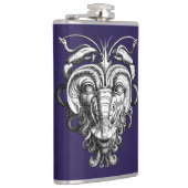 Renaissance Grotesque Gargoyle Face Lobster Man Flachmann (Rechts)