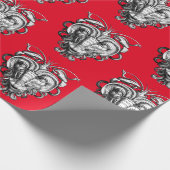 Renaissance Grotesque Gargoyle Face Lobster Man Geschenkpapier (Ecke)