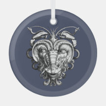 Renaissance Grotesque Gargoyle Face Lobster Man