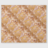 RENAISSANCE GROTESQUE GESICHT MIT GOLDWEISSEN BLUM GESCHENKPAPIER (Flach)