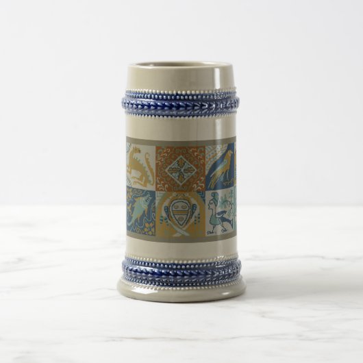 Renaissance Grottesche Muster-Schale Bierglas (Mittel)