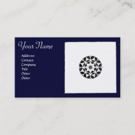 RENAISSANCE HARMONY Blaues geometrisches Blau Visitenkarte