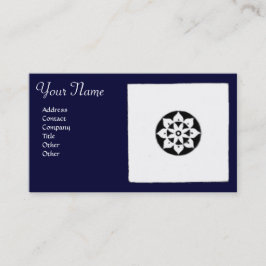 RENAISSANCE HARMONY Blaues geometrisches Blau Visitenkarte