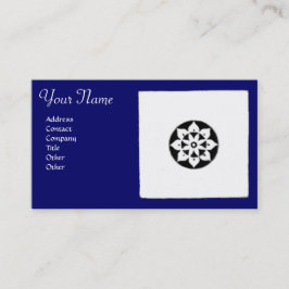 RENAISSANCE HARMONY Blaues geometrisches Blau Visitenkarte