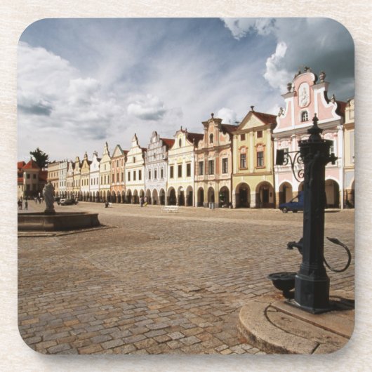 Renaissance-Häuser Getränkeuntersetzer (Vorderseite)