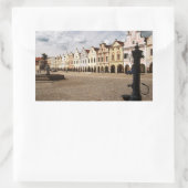 Renaissance-Häuser Rechteckiger Aufkleber (Tasche)