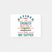 Renaissance Ingenieur Happier Engineering Retireme Post-it Klebezettel (Vorderseite)