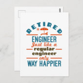 Renaissance Ingenieur Happier Engineering Retireme Postkarte (Vorne/Hinten)