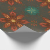 Renaissance-inspirierte Weihnachtsblumen Geschenkpapier (Ecke)
