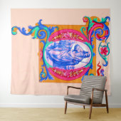 Renaissance Jesus print Wandteppich (Beispiel (Horizontal))