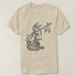 Renaissance-Kaninchen auf Schnecke T-Shirt