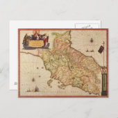 Renaissance-Kartographie Postkarte (Vorne/Hinten)
