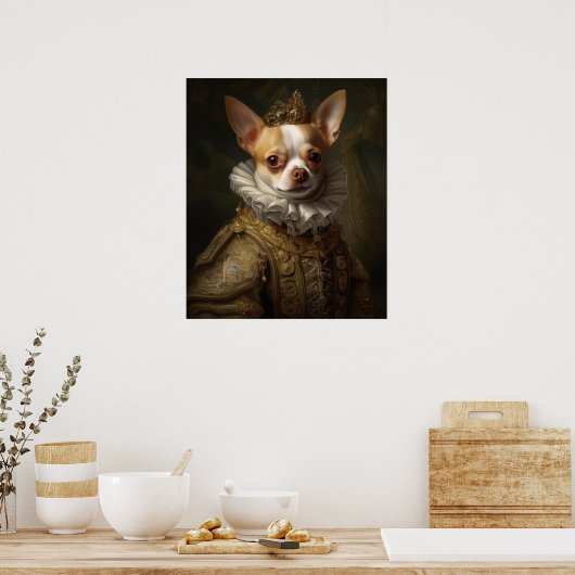 Renaissance King Chihuahua Poster (Küche)