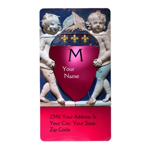 RENAISSANCE KLEINE ANGELS MONOGRAM Rosa Ruby (Vorne)