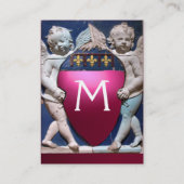 RENAISSANCE KLEINE ANGELS MONOGRAM Rosa Ruby Visitenkarte (Rückseite)