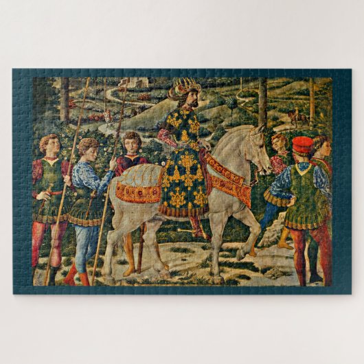 Renaissance-Königin auf dem Pferd Puzzle (Horizontal)