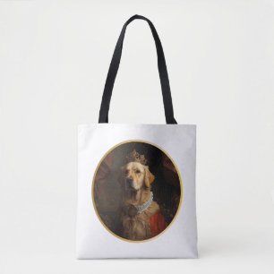 Renaissance-Königinnenporträt Golden Retriever Tasche