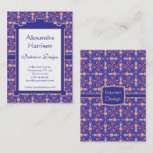 Renaissance-Künste und Handwerks-Blumenmuster Visitenkarte (Vorne/Hinten)