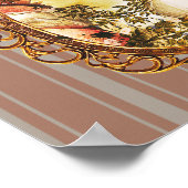 Renaissance Kunstgalerie Beige Mocha Mousse Poster (Ecke)