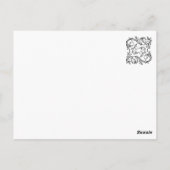 Renaissance Lady Postkarte (Rückseite)