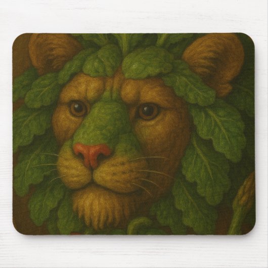 Renaissance Lion Portrait Mousepad (Vorne)