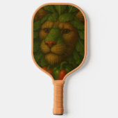 Renaissance Lion Portrait Pickleball Schläger (Rückseite)