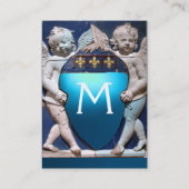 RENAISSANCE LITTLE ANGELS MONOGRAM, Blauer Saphir Visitenkarte (Rückseite)
