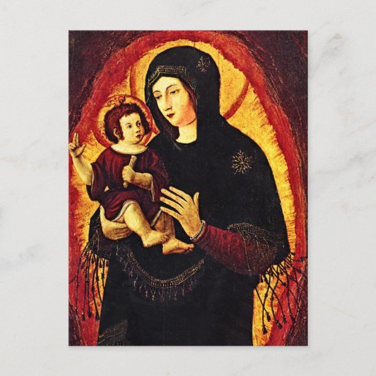 Renaissance Madonna Postkarte (Vorderseite)
