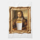 Renaissance-Malerei-Parodie mit riesigem Takeout Geschirrtuch (Vertikal)