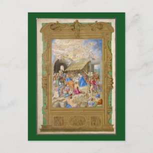 RENAISSANCE MALZIERUNG DER NATIVITÄT ALS CHRISTMAS FEIERTAGSPOSTKARTE